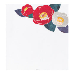 Midori papel para cartas S2 — Camelias rojas y blancas — foto 2