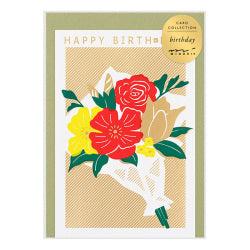 Midori Tarjeta de cumpleaños con flores — foto 1