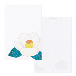Midori bloc de postales — Camelias rojas y blancas, 6 hojas — foto 2
