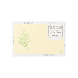 Midori Mini Tarjetas de Carta en Papel Washi Amarillo — foto 1