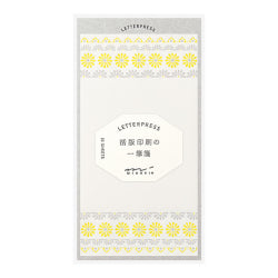 Midori Cuaderno de Notas con Diseño de Flores en Línea Amarillo — foto 1