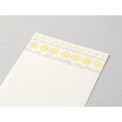 Midori Cuaderno de Notas con Diseño de Flores en Línea Amarillo — foto 3
