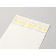 Midori Cuaderno de Notas con Diseño de Flores en Línea Amarillo — foto 3