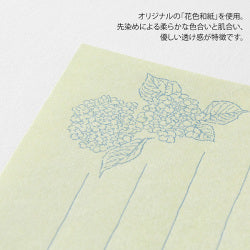 Midori papel para mensajes con sobres — Hanairo Washi verde — foto 5