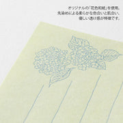 Midori papel para mensajes con sobres — Hanairo Washi verde — foto 5