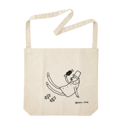 Midori Bolsa de lona natural con diseño de hombre mayor — foto 2