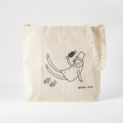Midori Bolsa de lona natural con diseño de hombre mayor — foto 3