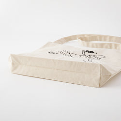 Midori Bolsa de lona natural con diseño de hombre mayor — foto 4