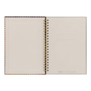 Midori Cuaderno de Anillas Lino Cheque Naranja y Azul — foto 5