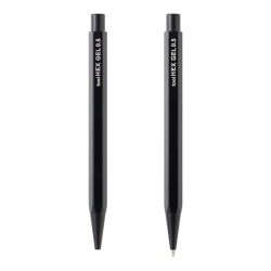 Midori Bolígrafo de tinta gel hexagonal negro — foto 2