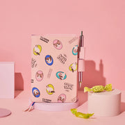 Cubierta para agenda Candy Stripper — Random Dog & Cat (Pink) — A6 Tamaño Original — foto 1