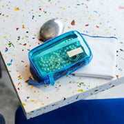 Organizador Clear Mixed Blue — Bolsa Drawer Pouch Pocket — foto 1