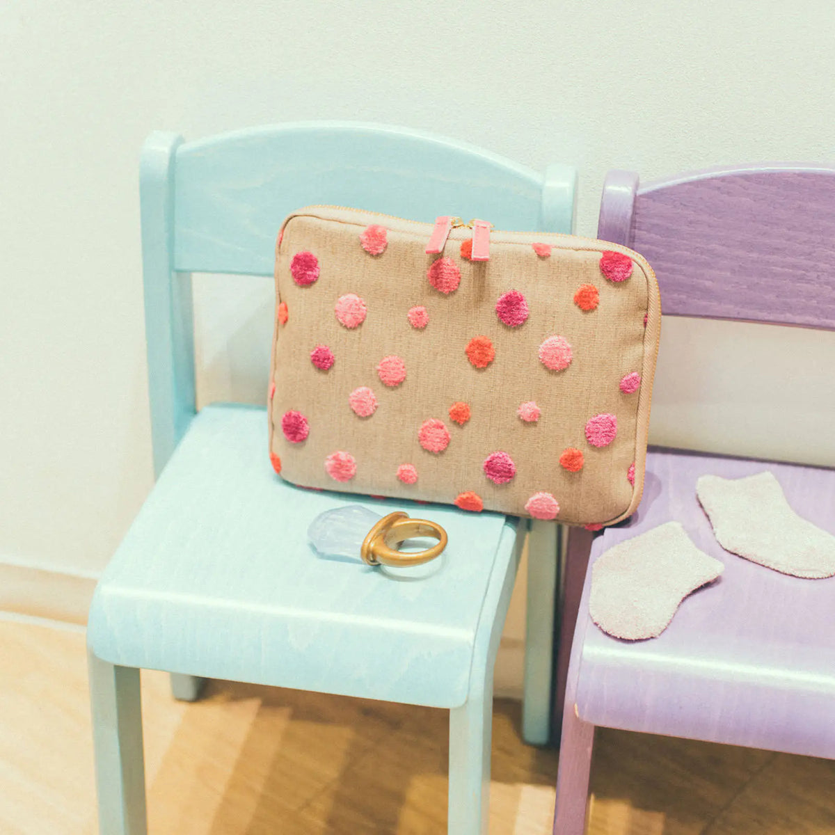 Organizador Koyaguchi Pile Fabric — Pink Sparkle — Bolsa grande con cajón — foto 1