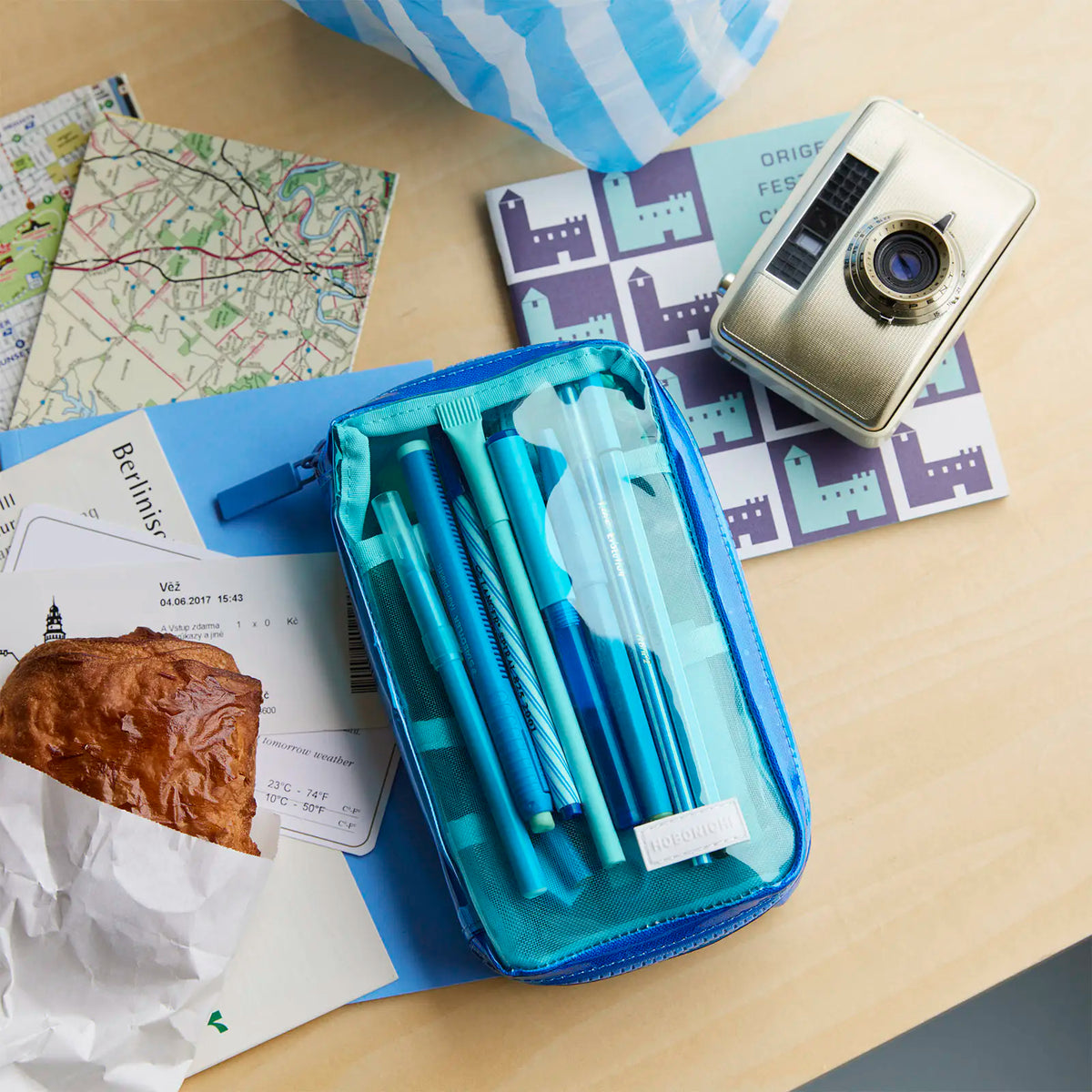 Organizador Clear Mixed Blue — Bolsa de cajón pequeña — foto 1
