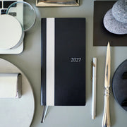 Agenda White Line — Black — Weeks Softcover Book — foto 1
