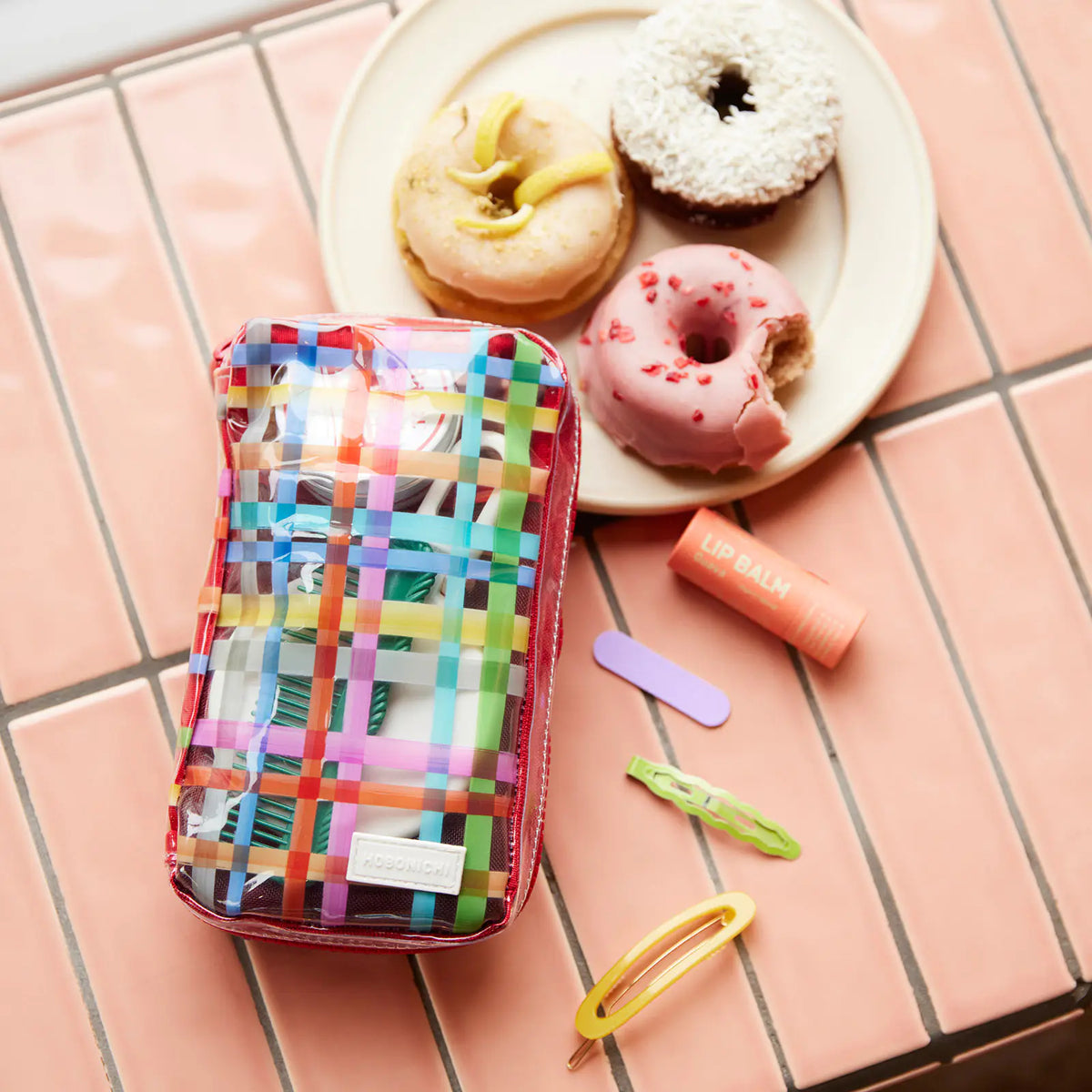 Organizador Clear Plaid — Small Drawer Pouch — foto 1