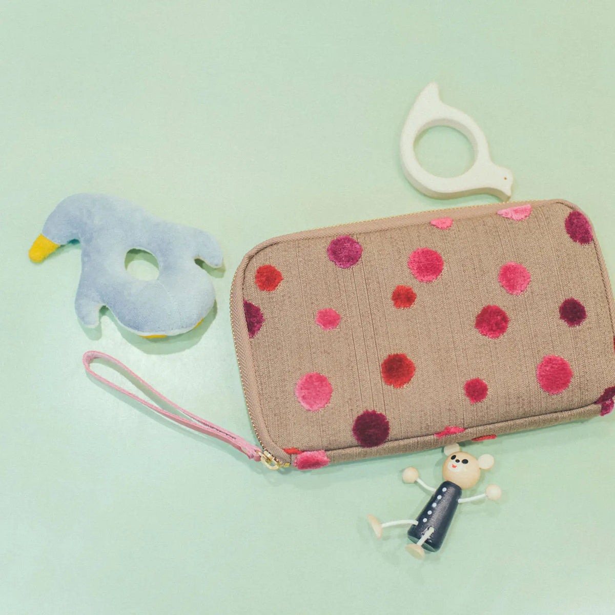 Organizador Koyaguchi Pile Fabric — Pink Sparkle — Drawer Pouch Áne — foto 1