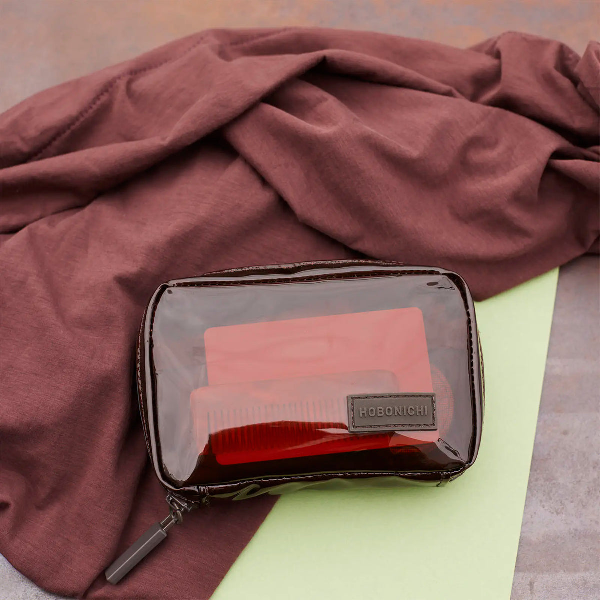 Organizador Clear Brown — Bolsa Drawer Pouch — foto 1