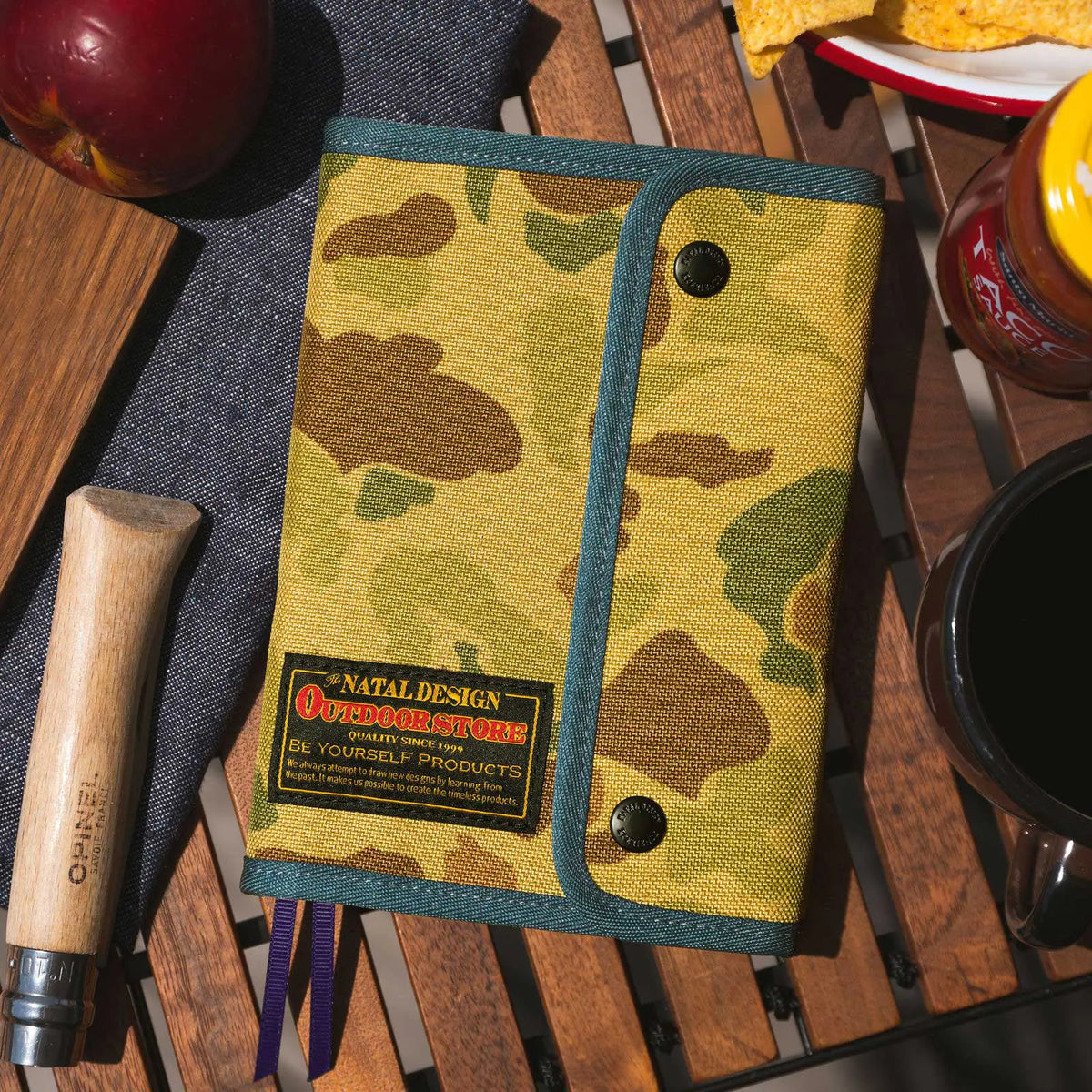 Cubierta para agenda Natal Design — Hello New Day! (Camo) — A6 Tamaño Original — foto 1