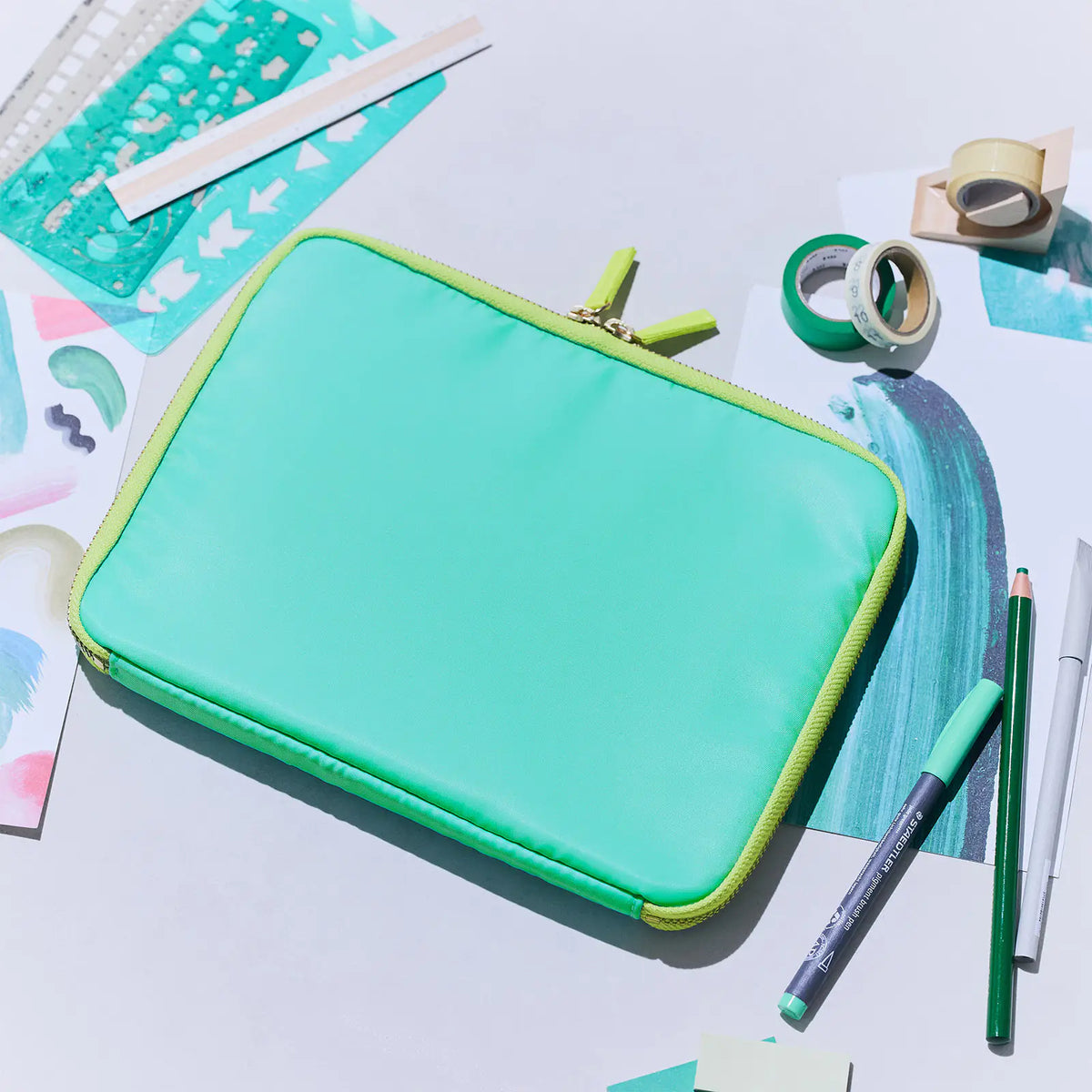 Organizador Aqua Lime — Bolsa grande con cajón — foto 1