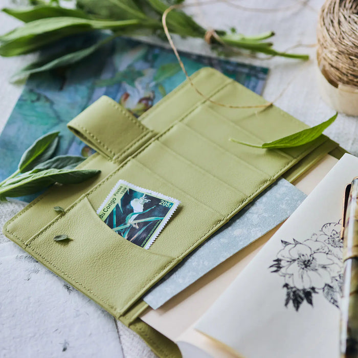 Cubierta para agenda Leather - Sage Green - A6 Tamaño Original — foto 2