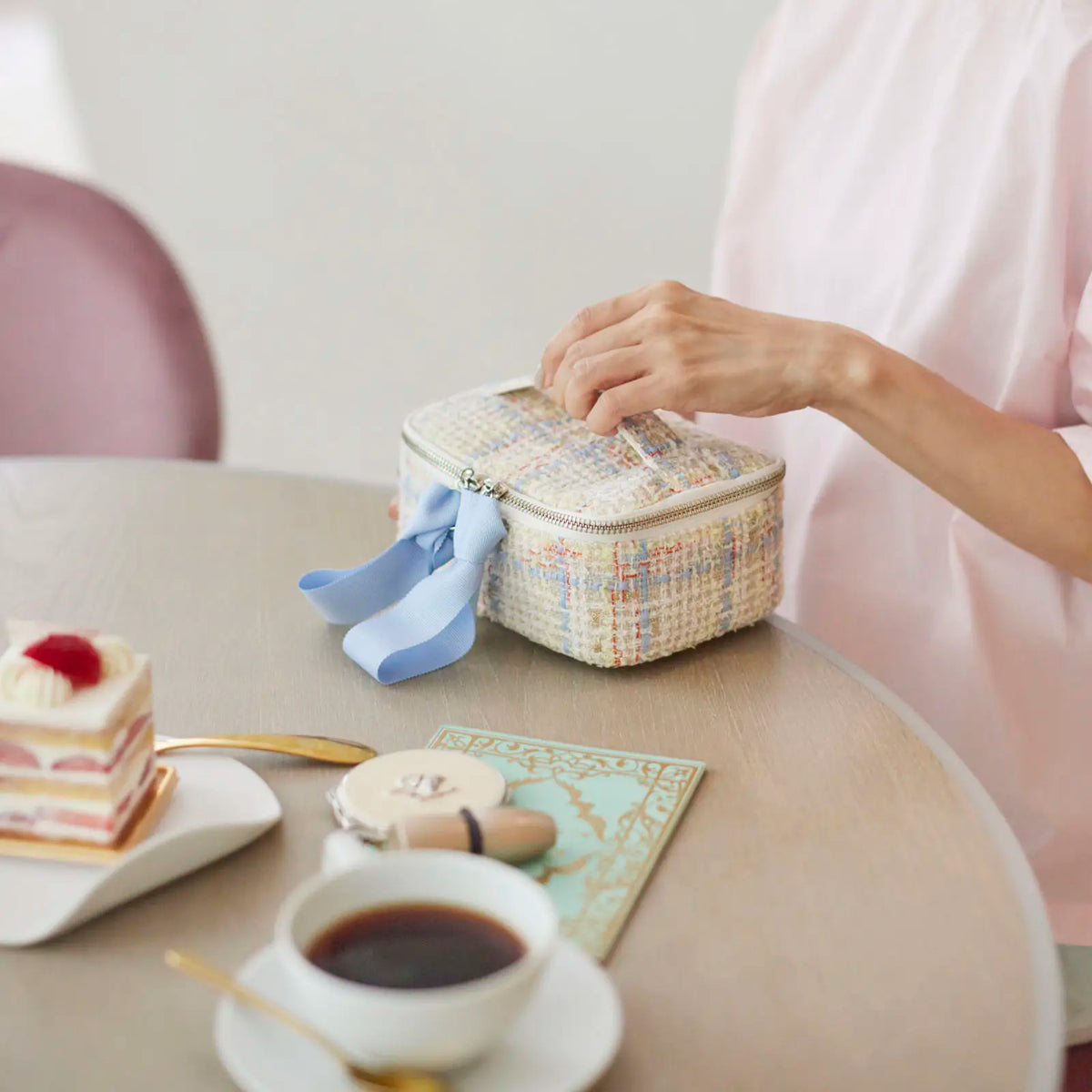Organizador Iwate Home Spun — Sherbet Tweed — Bolsa contenedor — foto 2