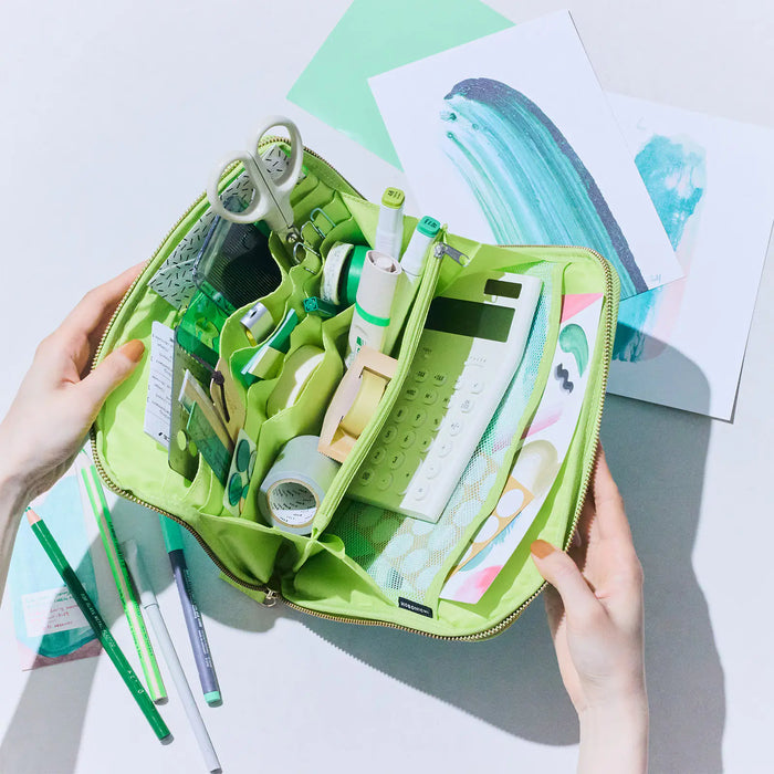 Organizador Aqua Lime — Bolsa grande con cajón — foto 2