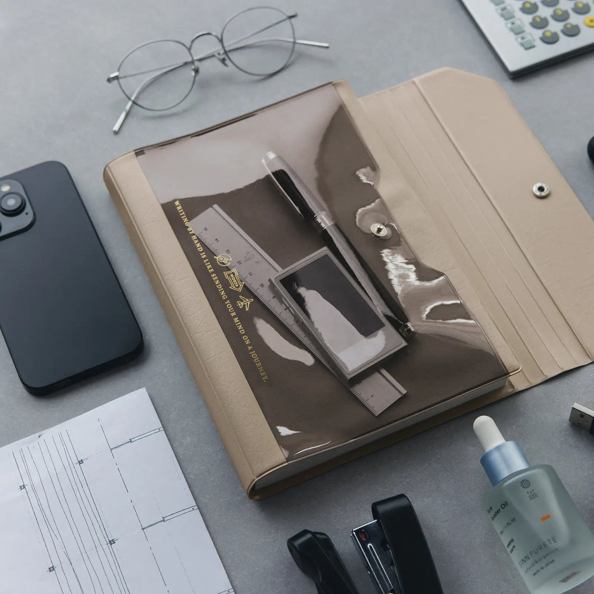 Cubierta para agenda Alettone — Gray — A5 Cousin Size — foto 2