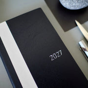 Agenda White Line — Black — Weeks Softcover Book — foto 3