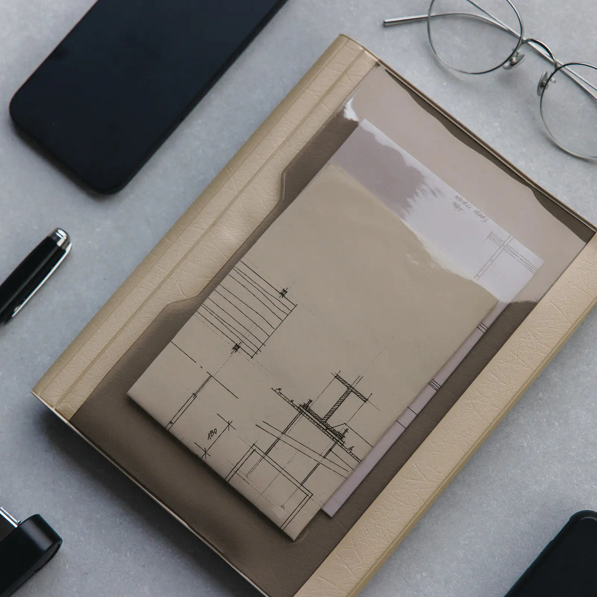 Cubierta para agenda Alettone — Gray — A5 Cousin Size — foto 3