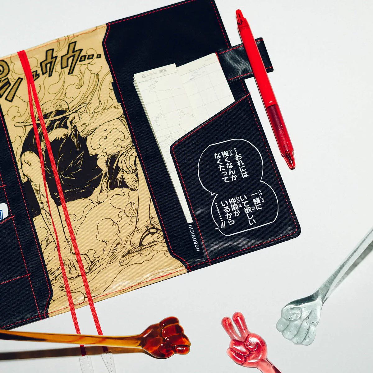 Cubierta para agenda ONE PIECE magazine — Straw Hat Luffy (Black) — A5 Cousin Size — foto 3