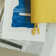 Cubierta para agenda Leather — Brilliant Yellow — A5 Cousin Size — foto 3