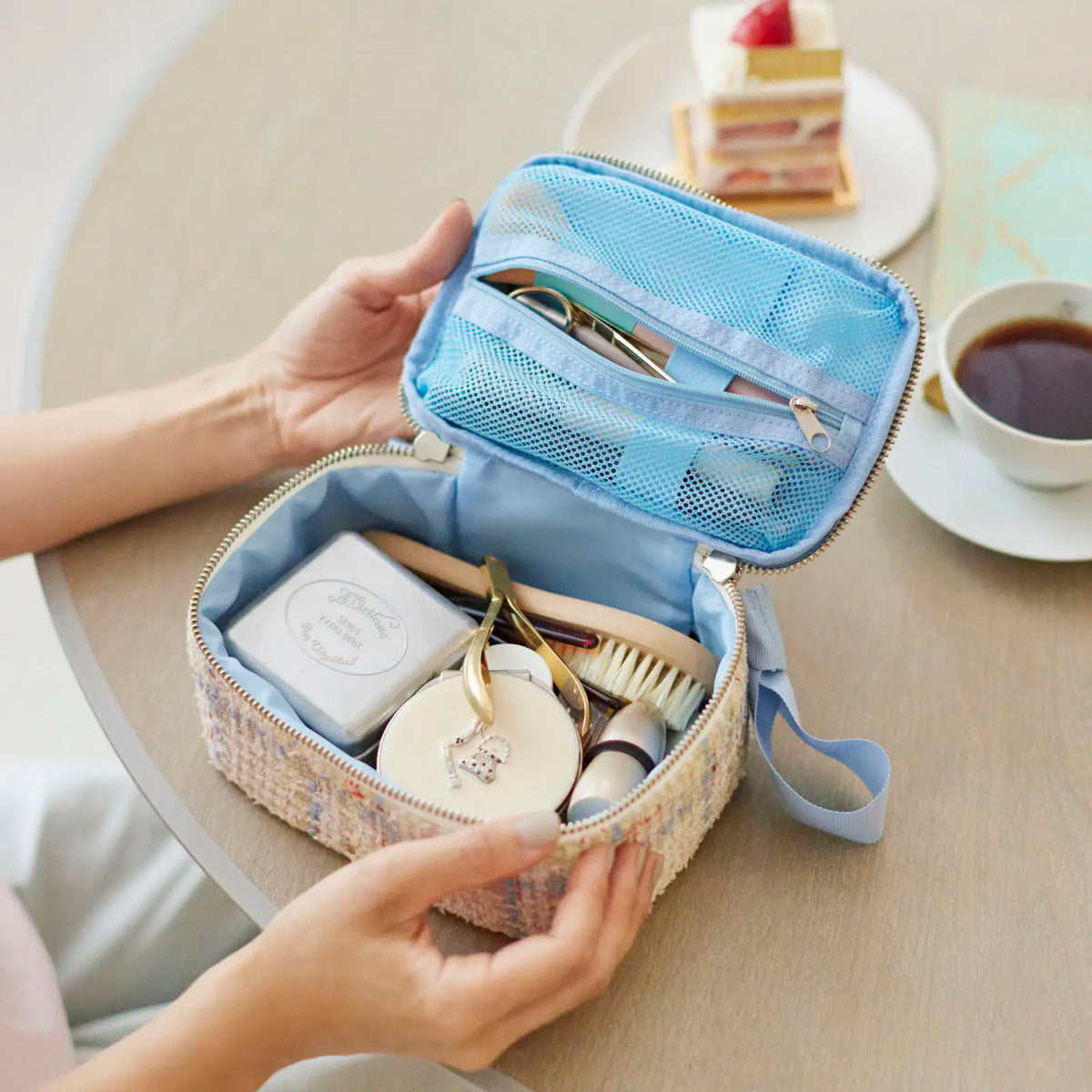 Organizador Iwate Home Spun — Sherbet Tweed — Bolsa contenedor — foto 3