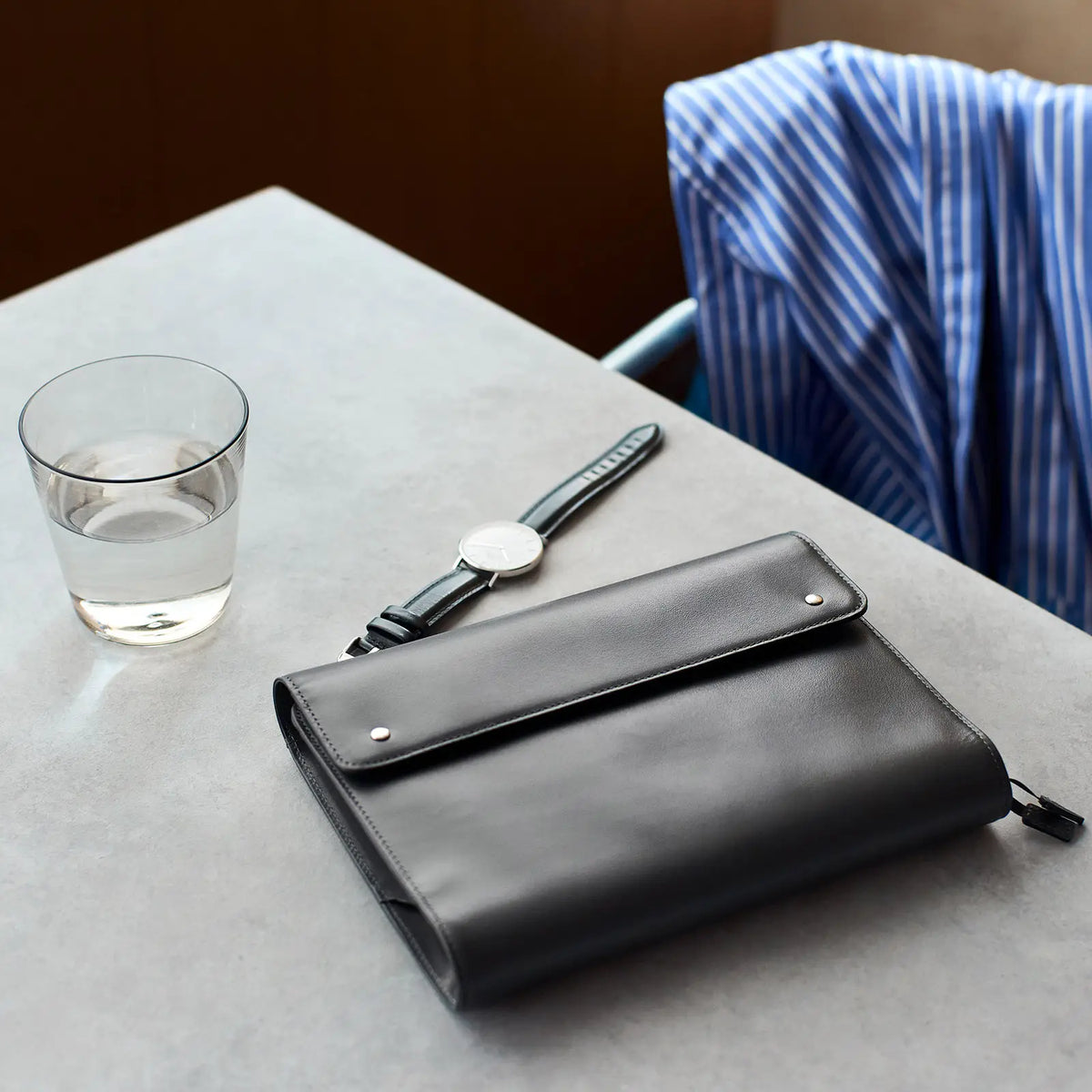Cubierta para agenda Leather - Charcoal Gray - A5 Cousin Size — foto 3
