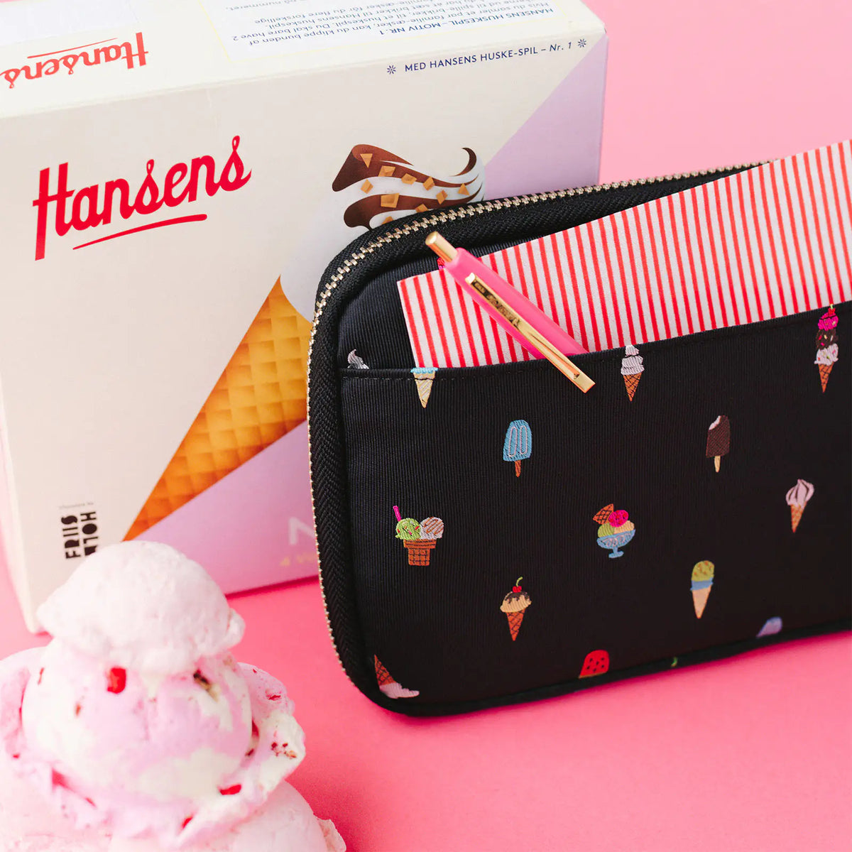 Organizador Bow & Tie — Happy Ice Cream — Drawer Pouch Áne — foto 3