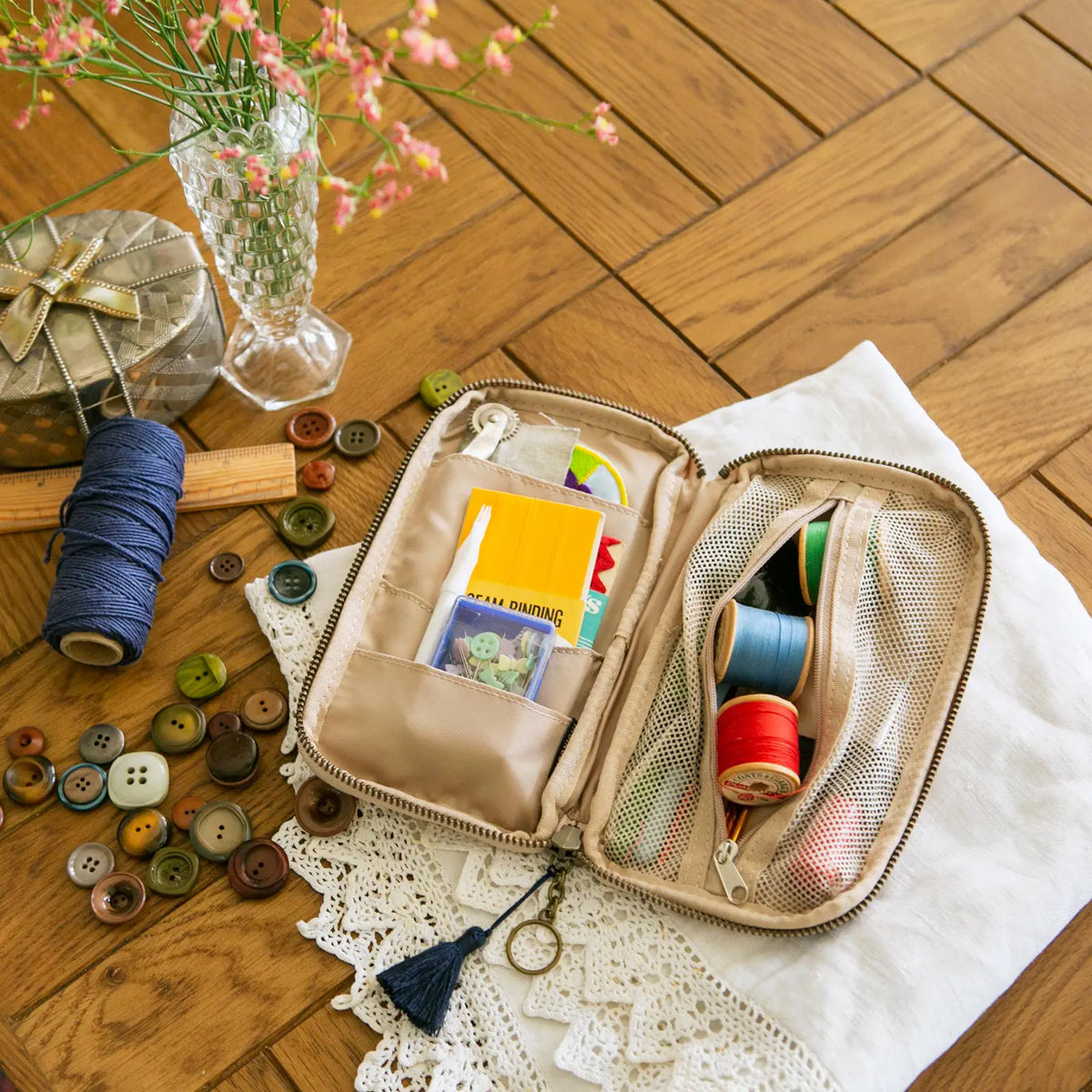 Organizador Ukrainian Flowers - Bolso pequeño con cajón — foto 4