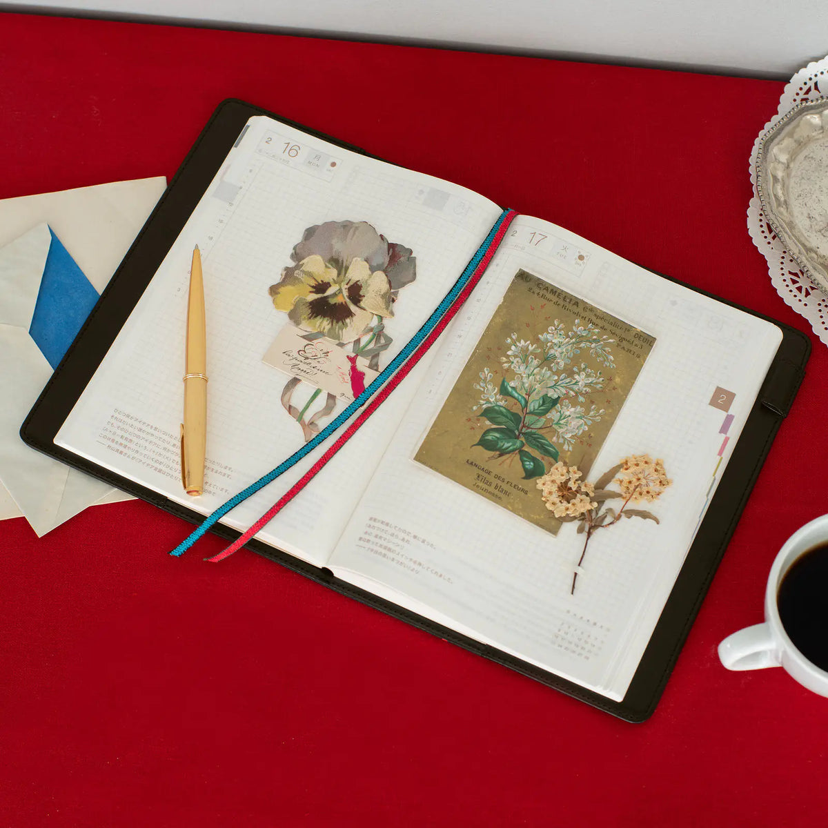 Cubierta para agenda Yoshie Watanabe — Petit Bloom — A5 Cousin Size — foto 4