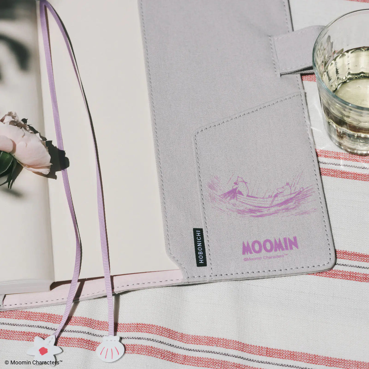 Cubierta para agenda Moomin — My Yard (Pink Gray) — Tamaño A5 Cousin — foto 4