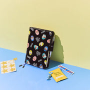 Cubierta para agenda Candy Stripper — Random Dog & Cat (Black) — A5 Cousin Size — foto 4