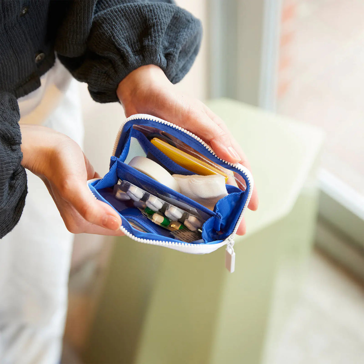Organizador Clear Blue — Drawer Pouch Pocket — foto 4