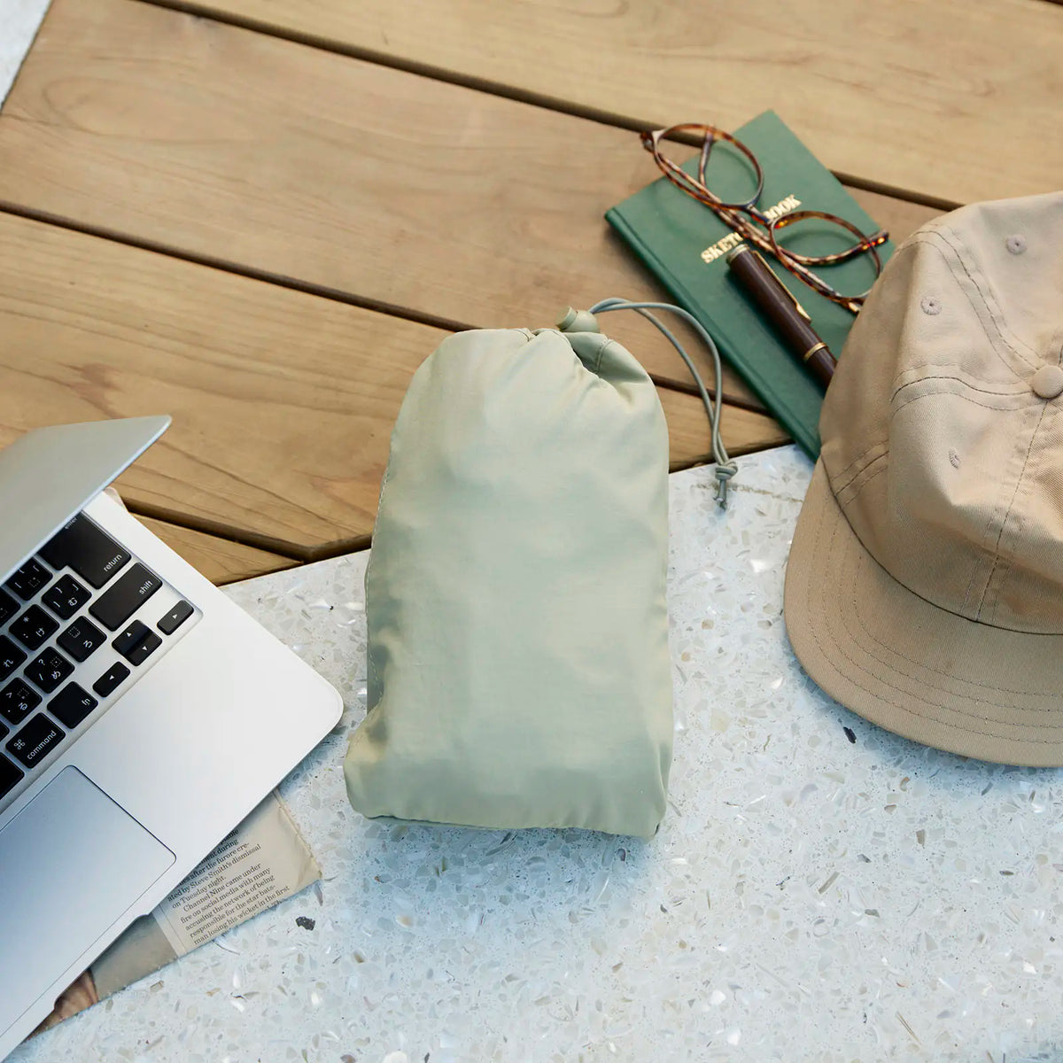 Organizador Olive Beige — Mochila plegable — foto 8