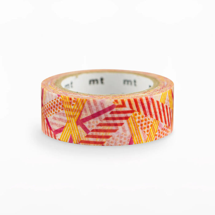 Cinta washi mt - Red x Yellow Mix — foto 1