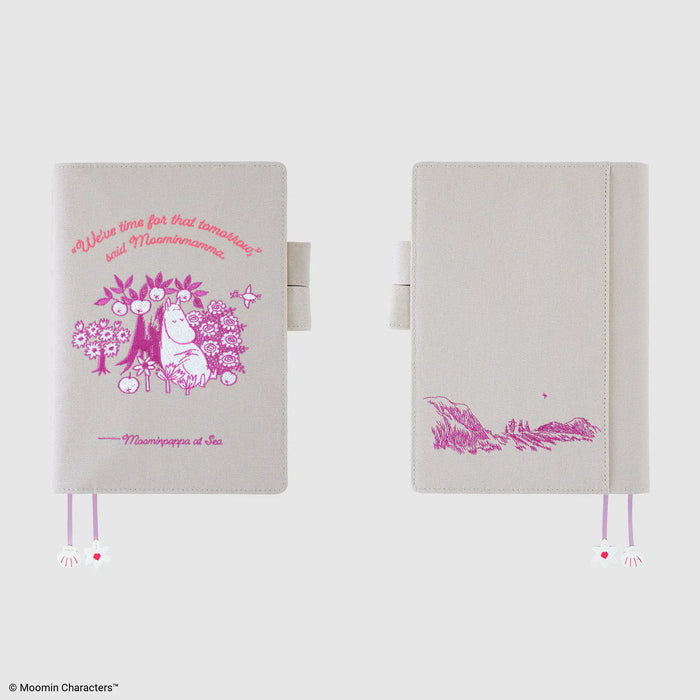 Cubierta para agenda Moomin — My Yard (Pink Gray) — Tamaño A5 Cousin — foto 5