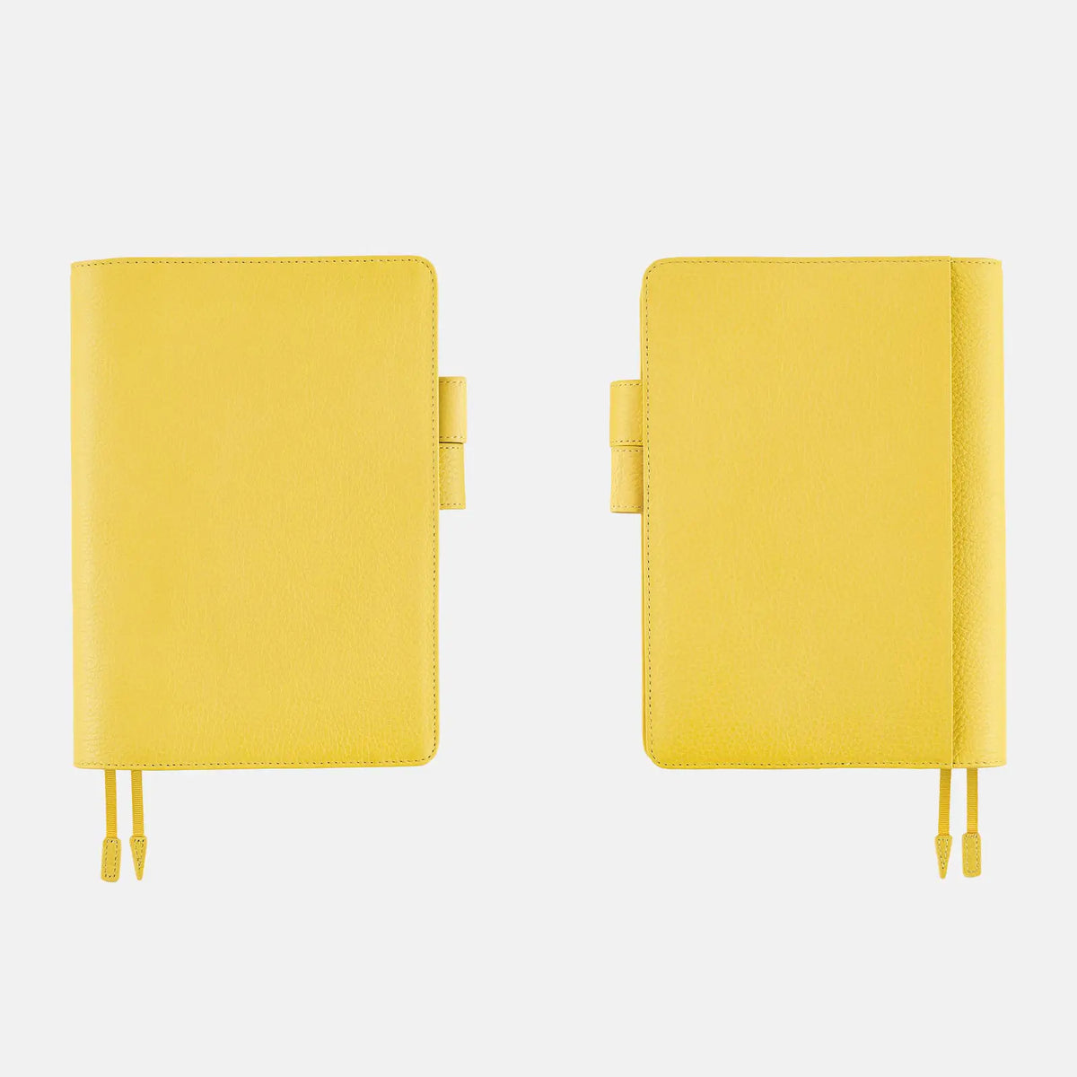 Cubierta para agenda Leather — Brilliant Yellow — A5 Cousin Size — foto 4