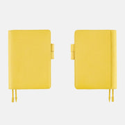 Cubierta para agenda Leather — Brilliant Yellow — A5 Cousin Size — foto 4