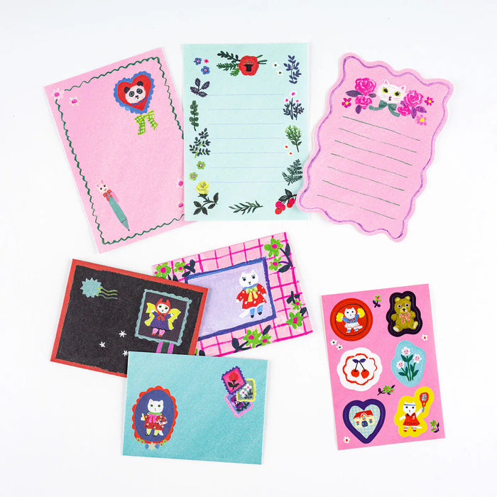 Papelería y accesorios Yumi Kitagishi — Conjunto de Cartas Miniatura del Gato Blanco — foto 1