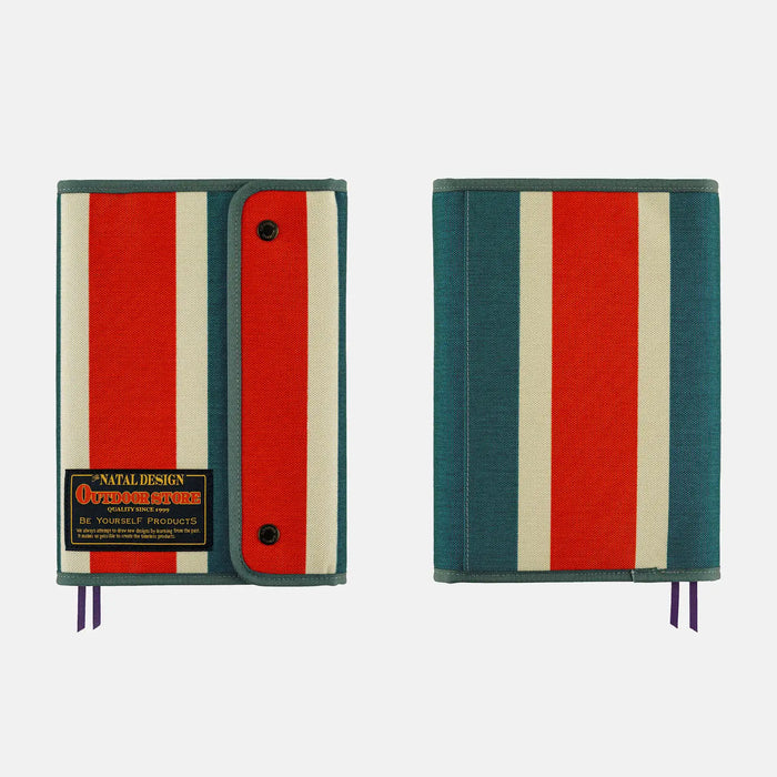 Cubierta para agenda Natal Design — Hello New Day! (Retro Stripe) — A5 Cousin Size — foto 5