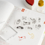 Jizai Clear Stamp LOG Techo Hype Squad - Animal — foto 1