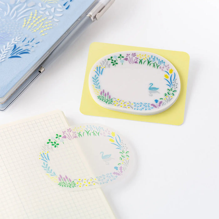 Papelería y accesorios Yuri Sanae — Notas adhesivas transparentes (Lago en el bosque) — foto 1
