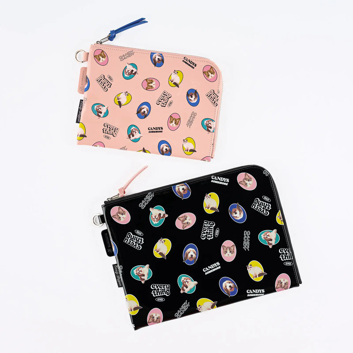 Papelería y accesorios Candy Stripper — Funda plana aleatoria perro y gato para A6 / A5 — foto 1